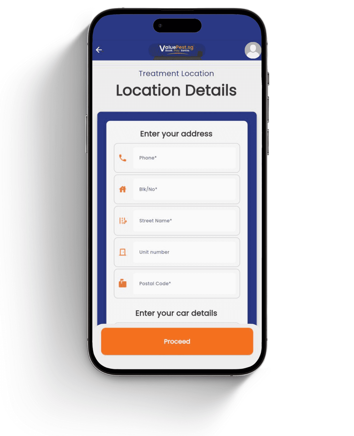 FidzTech app booking step 2